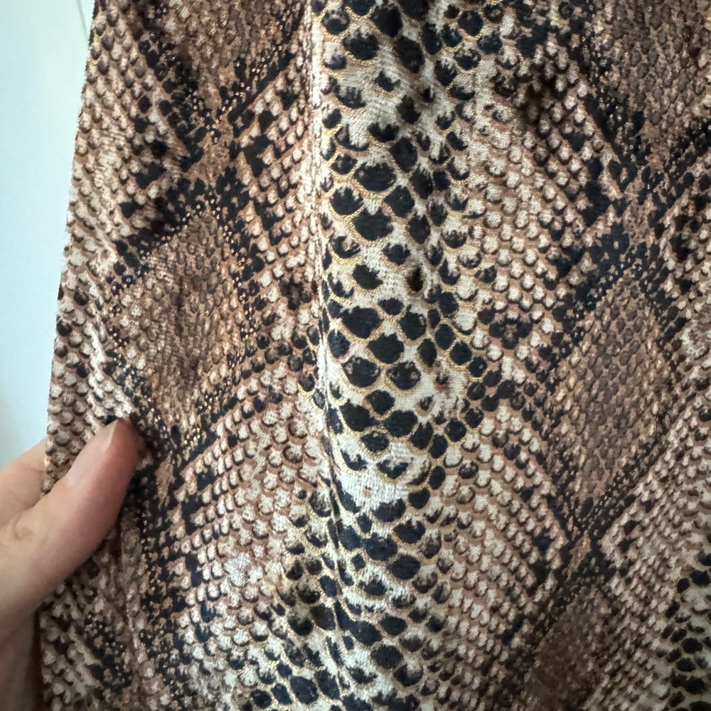 Reformation Snake Print Long Sleeve Dress - Picture 7 of 8